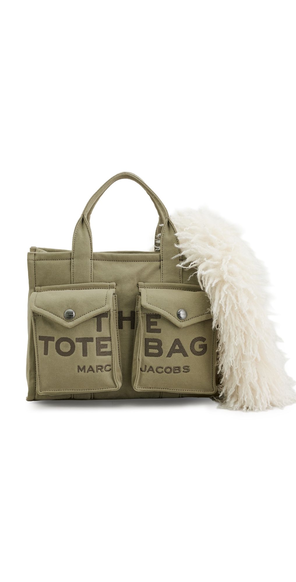 Marc Jacobs The Medium Cargo Canvas Tote Bag Utility Khaki One Size
