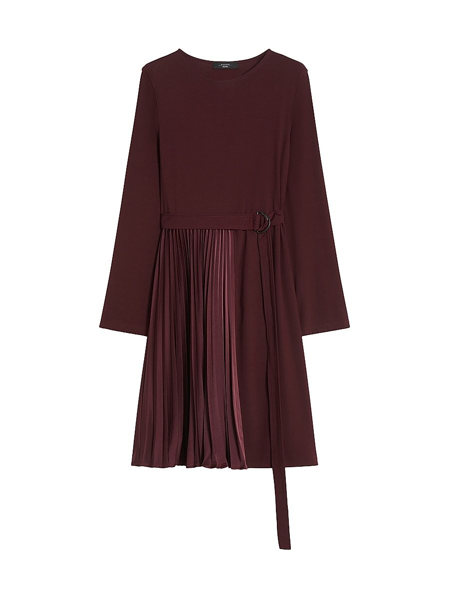 Women's Milano Knit Jersey Dress - Bordeaux - Size XL