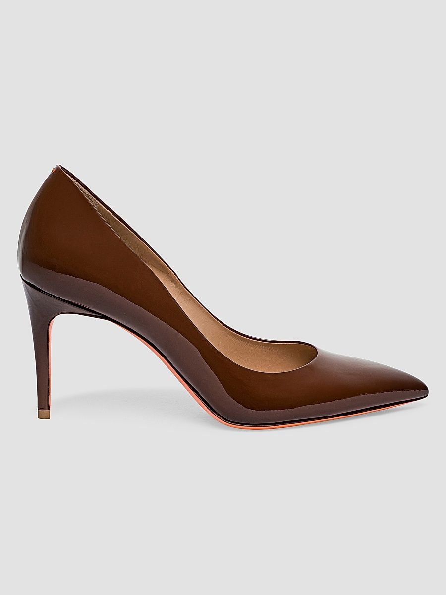Women's Sibil 85MM Patent Leather Stiletto Pumps - Brown - Size 9