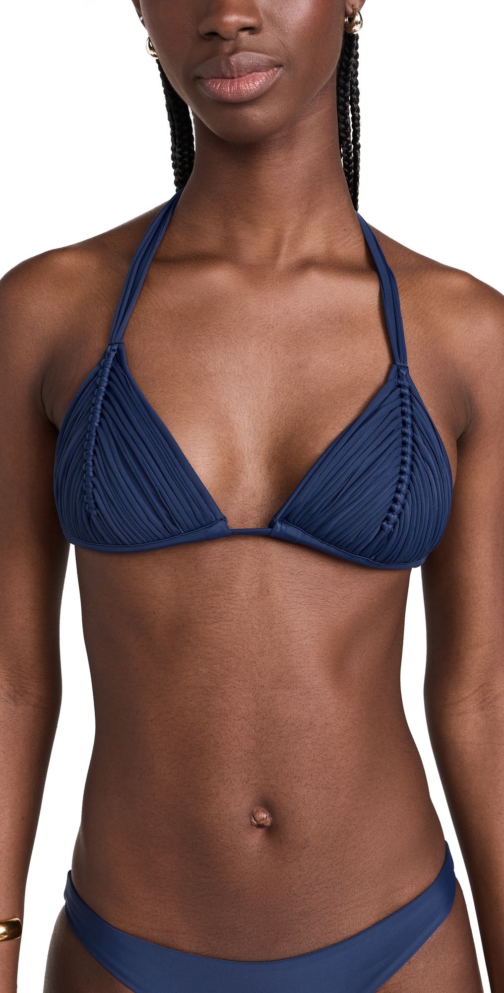 PQ Swim Isla Triangle Bikini Top Navy L