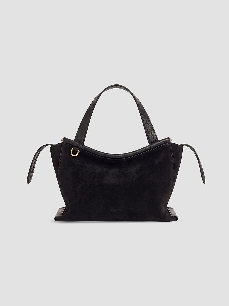 Wandler Women's Ida Suede Top Handle Bag - Black Suede