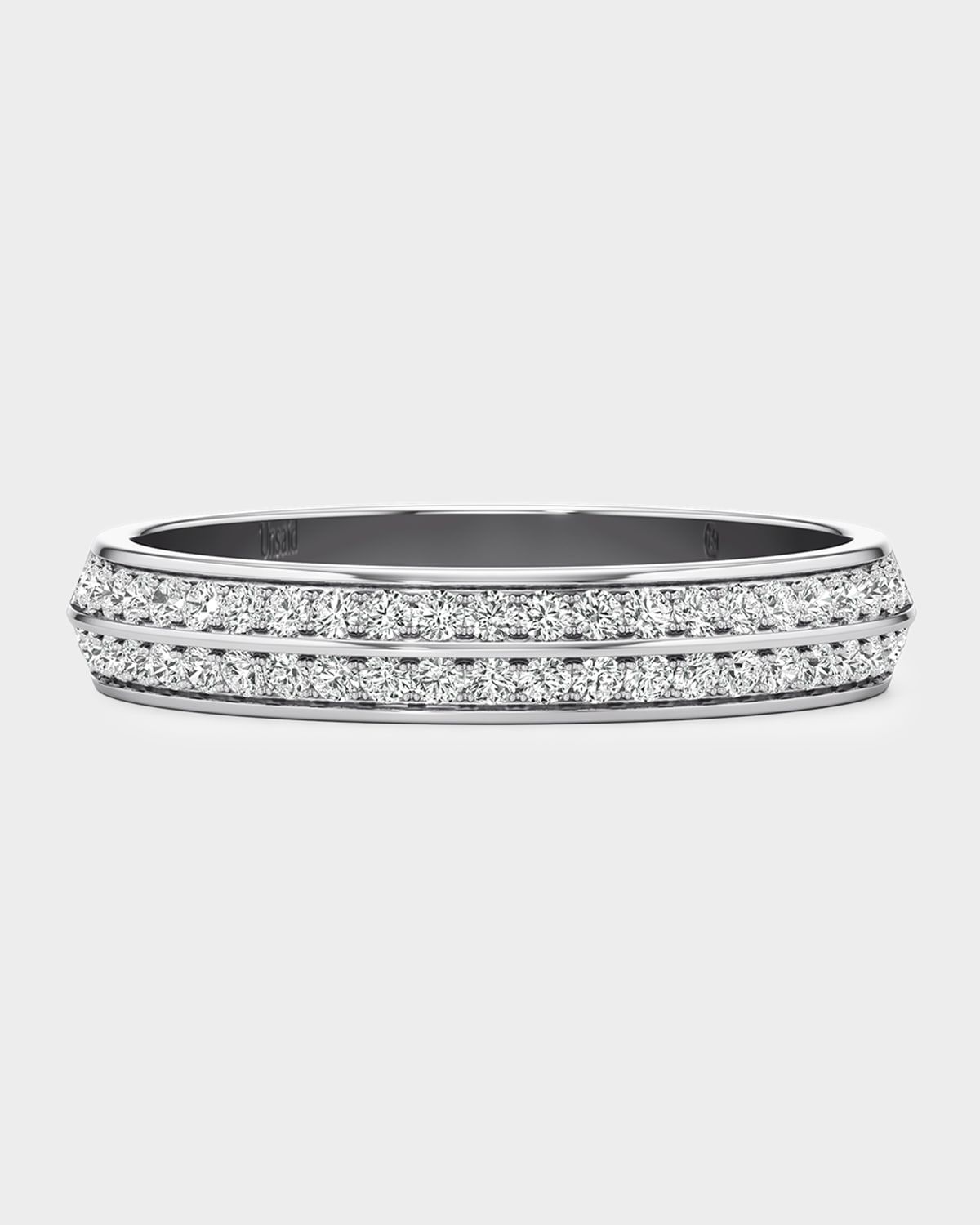 Phoenix Lab-Grown Diamond Pave Band in 18K White Gold, Size 8