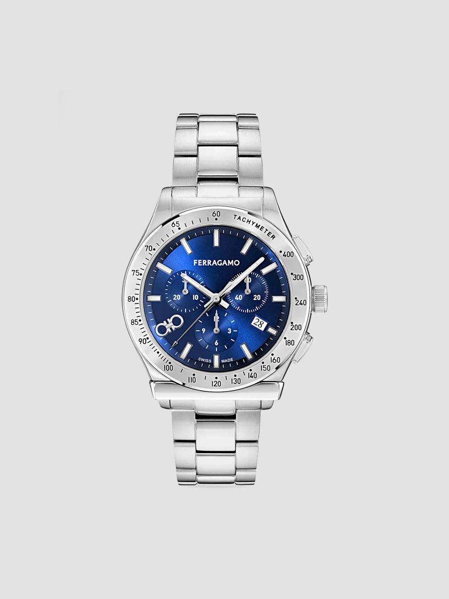 FERRAGAMO Men's 1927 Chrono Stainless Steel Bracelet Watch/42MM - Stainless Steel