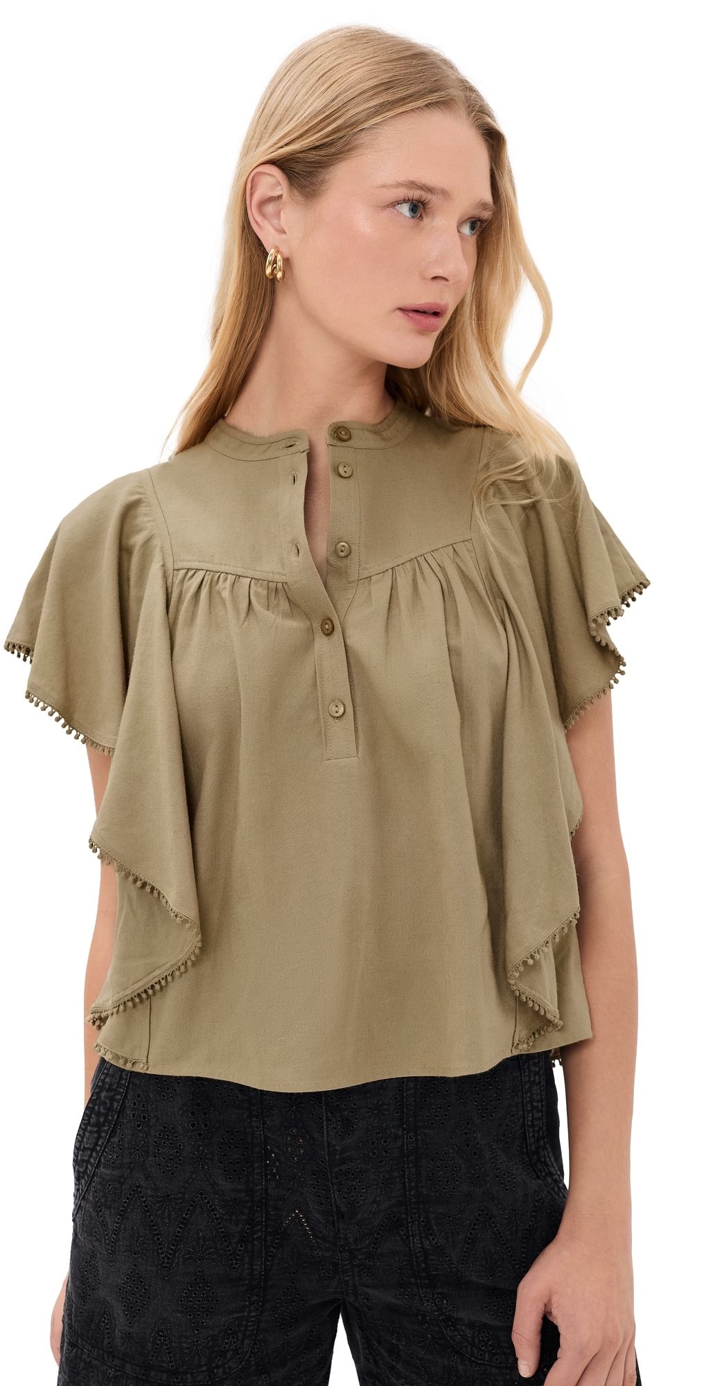 Isabel Marant Étoile Marlie Blouse Light Bronze 38