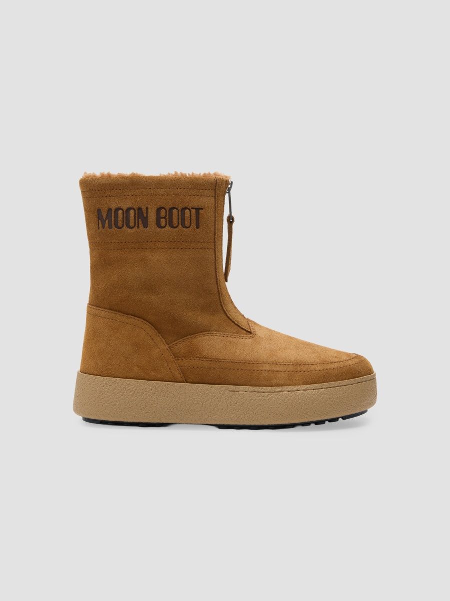 Moon Boot Women's LTrack Lara Suede Boots - Cognac - Size 5