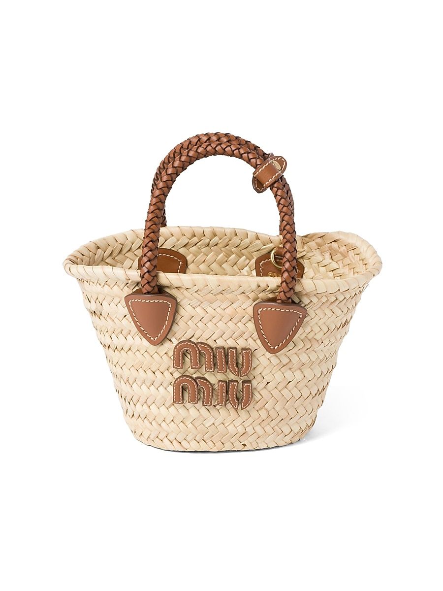 Women's Woven Fabric Top Handle Bag - Beige Khaki