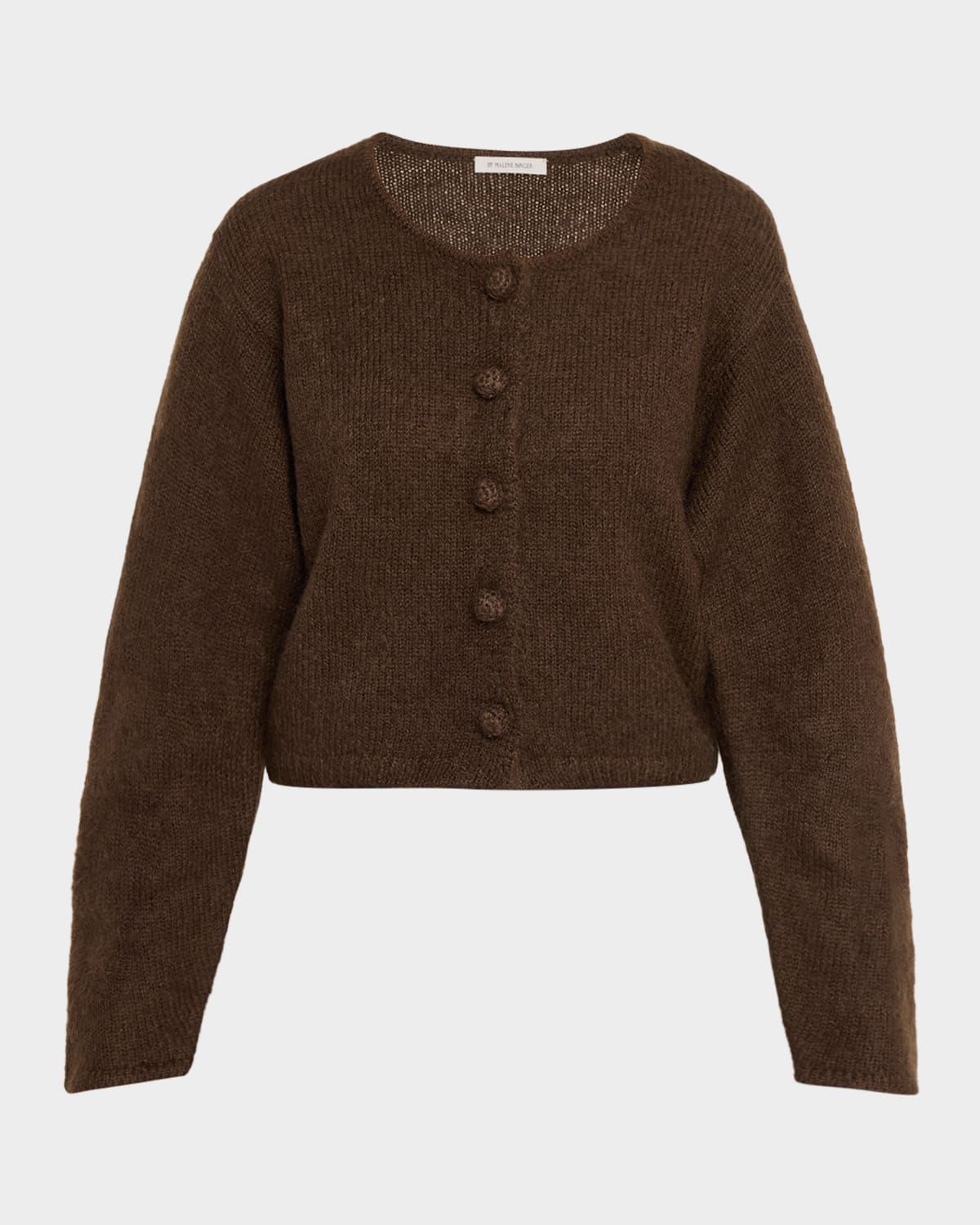 Zharea Wool-Mohair Knit Cardigan