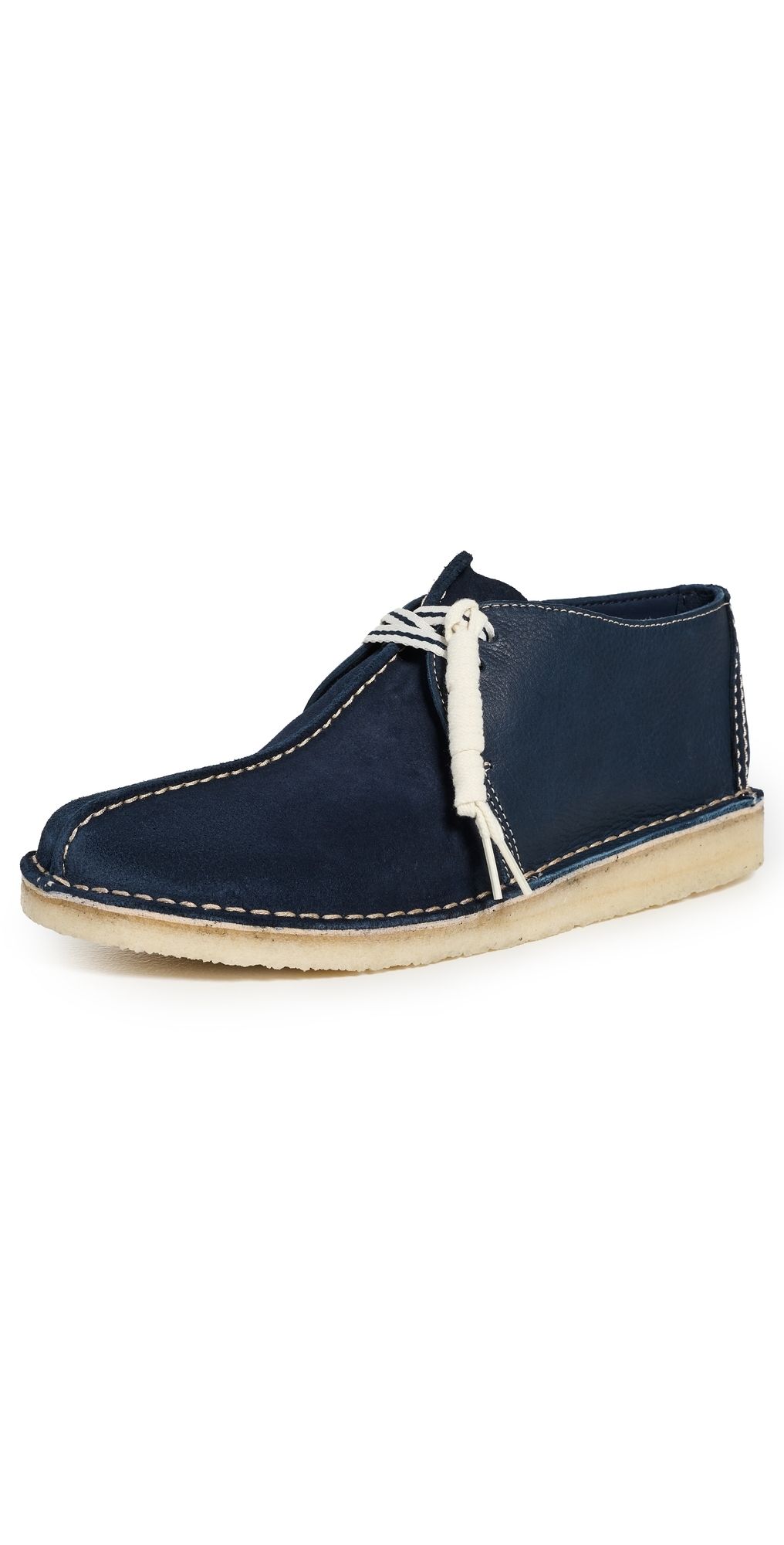 Clarks Suede Desert Trek Shoes Navy Suede 11.5