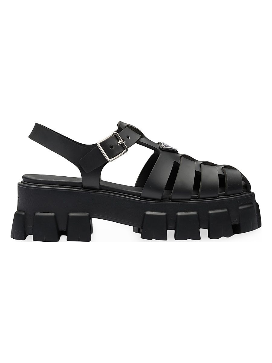 Women's Foam Rubber Sandals - Black - Size 11