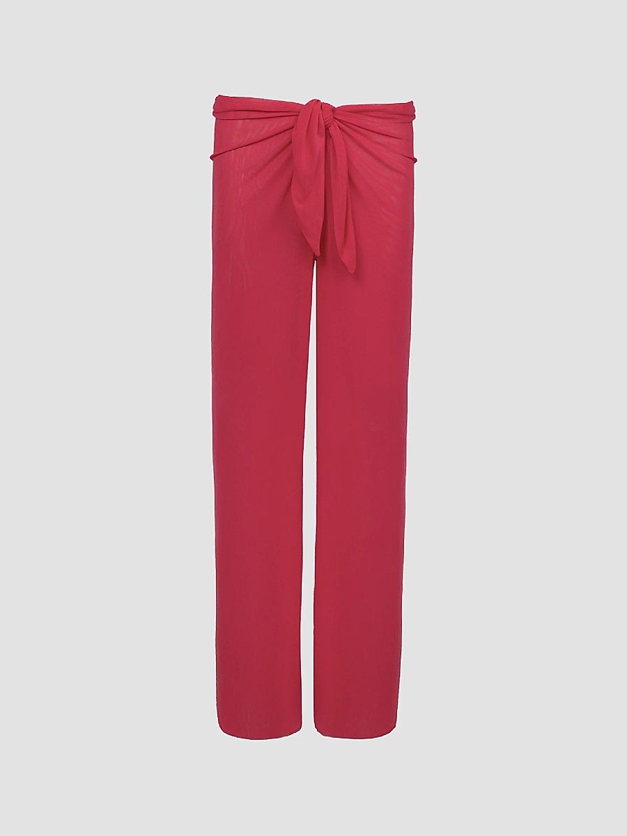 ViX by Paula Hermanny Women's Pareo Cover-Up Pants - Red - Size XL