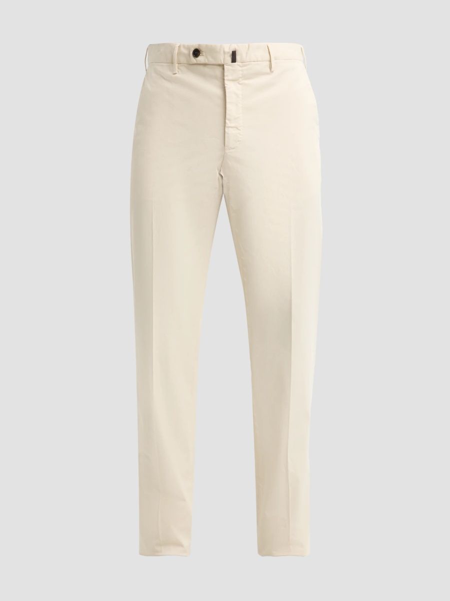 Men Royal Battavia Cotton-Blend Trousers - Ivory - Size 40
