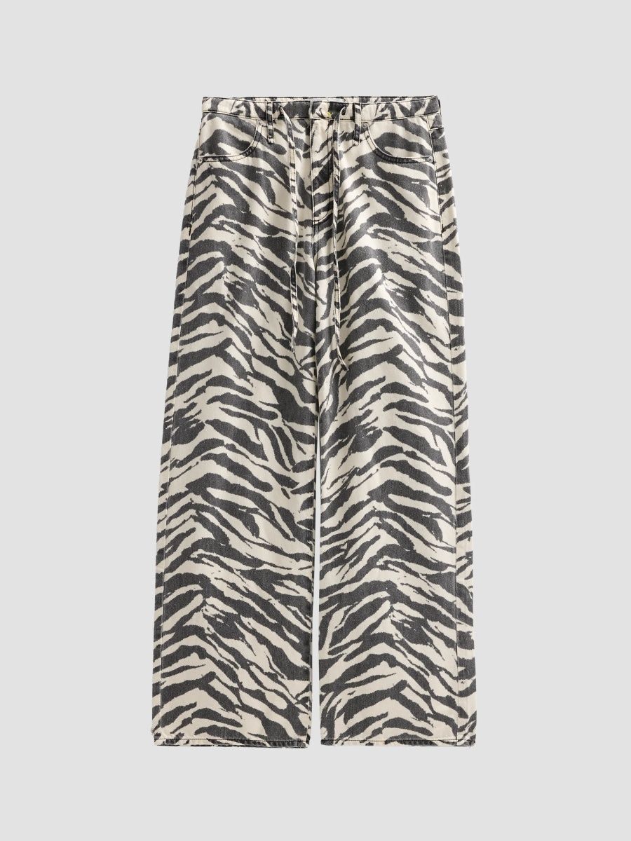 rag & bone Women's Phoebe Featherweight Drawstring Jeans - Washzebra - Size XL