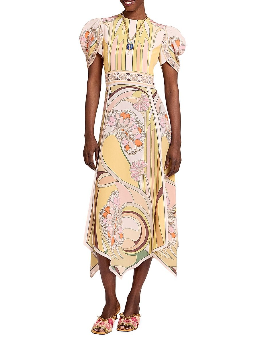 Women's Cherie Scarf Dress - Tulip Place Pale Pink - Size XL