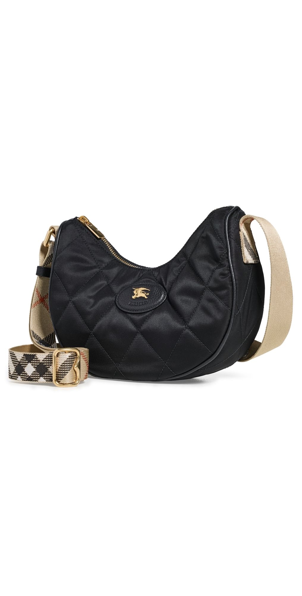 Burberry Horseshoe Crossbody Bag Black One Size