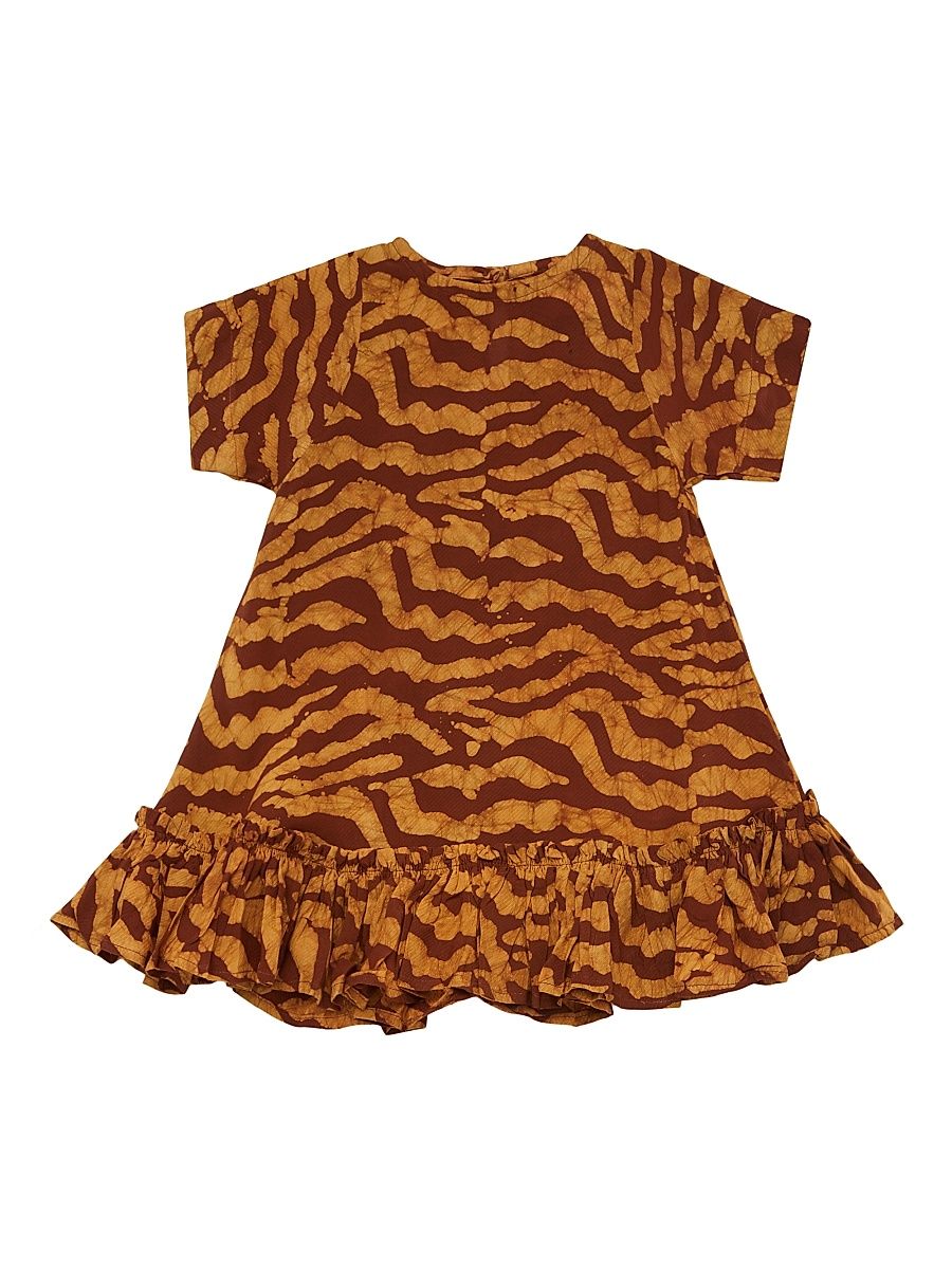 Baby Girl's, Little Girl's & Girl's Nneka Printed Dress - Brown - Size 3