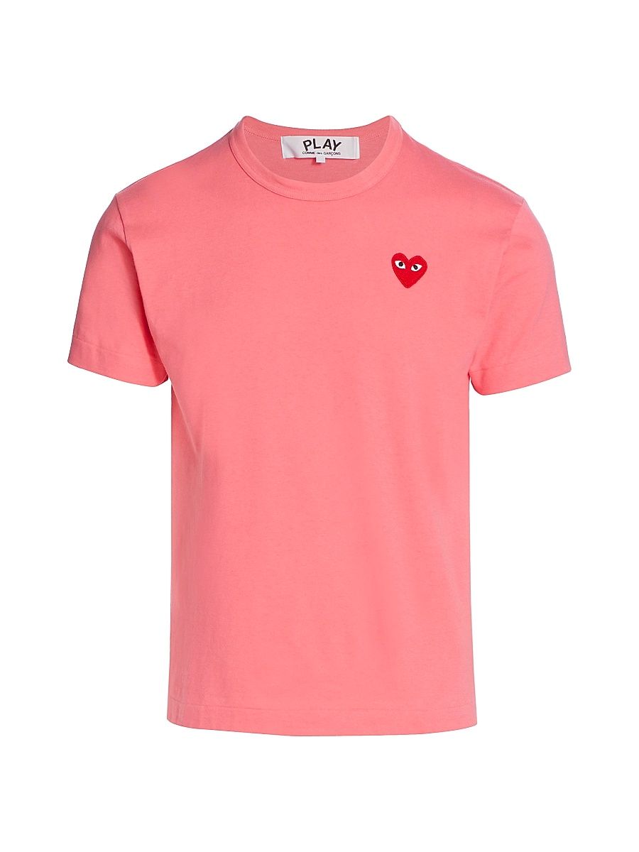 Men's Play Heart T-Shirt - Pink - Size Small