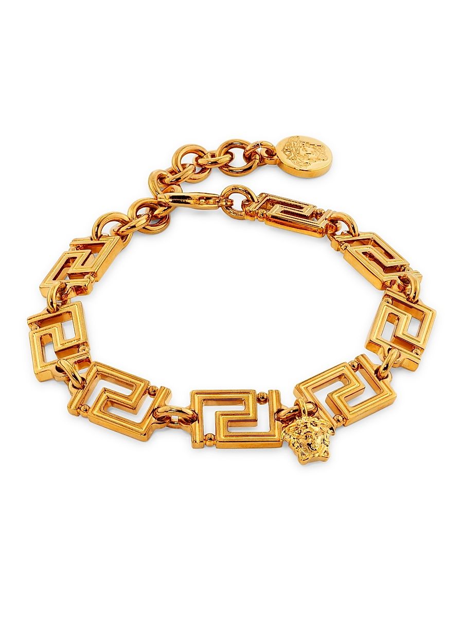 Women's Goldtone Greca Chain Bracelet - Yellow Gold