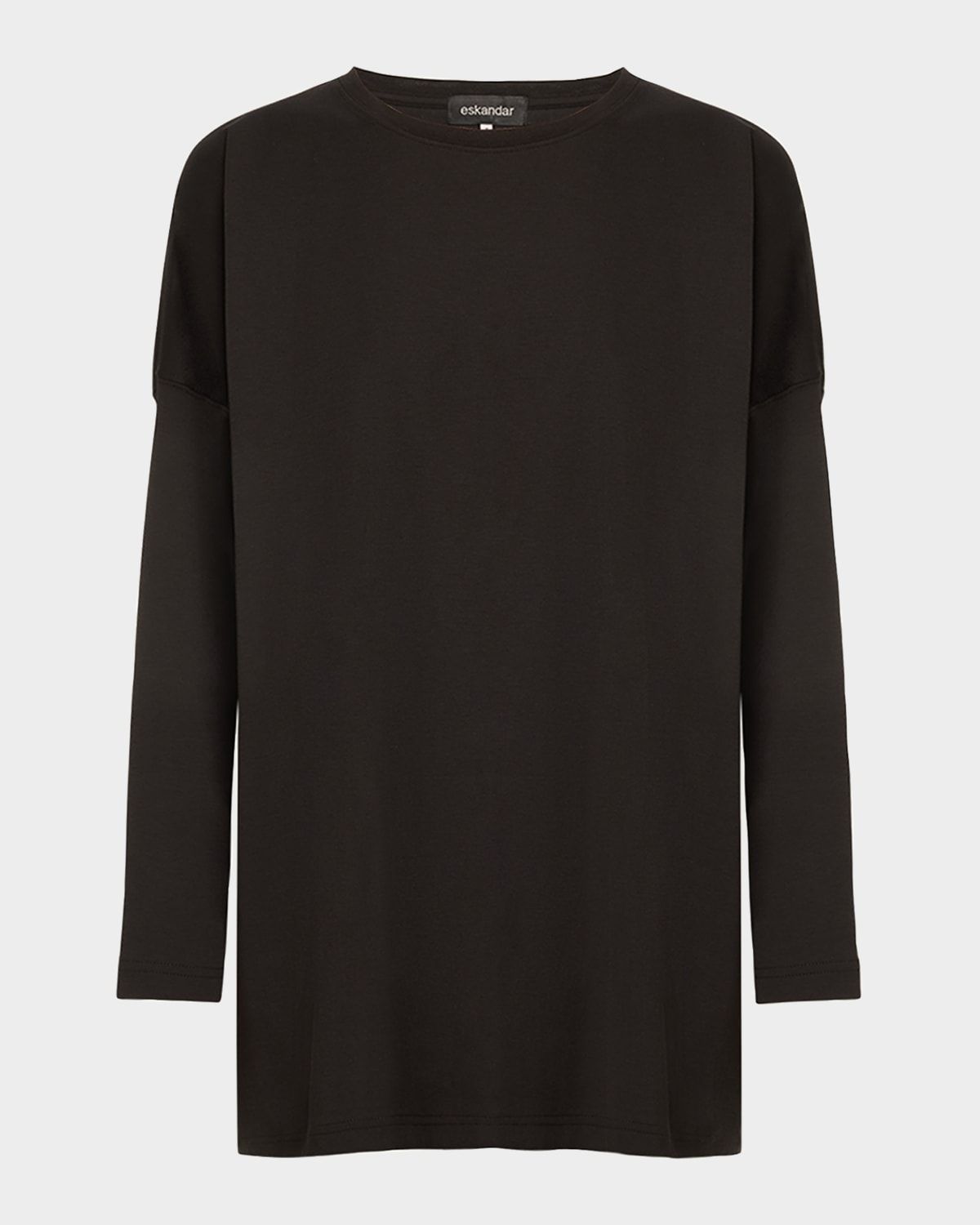 Round Neck Long Sleeve Cotton T-Shirt