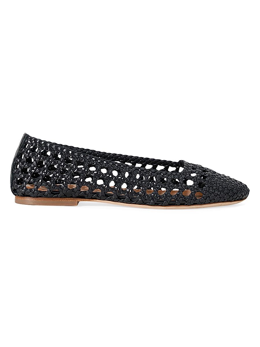 Women's Nell Crochet Flats - Black - Size 10
