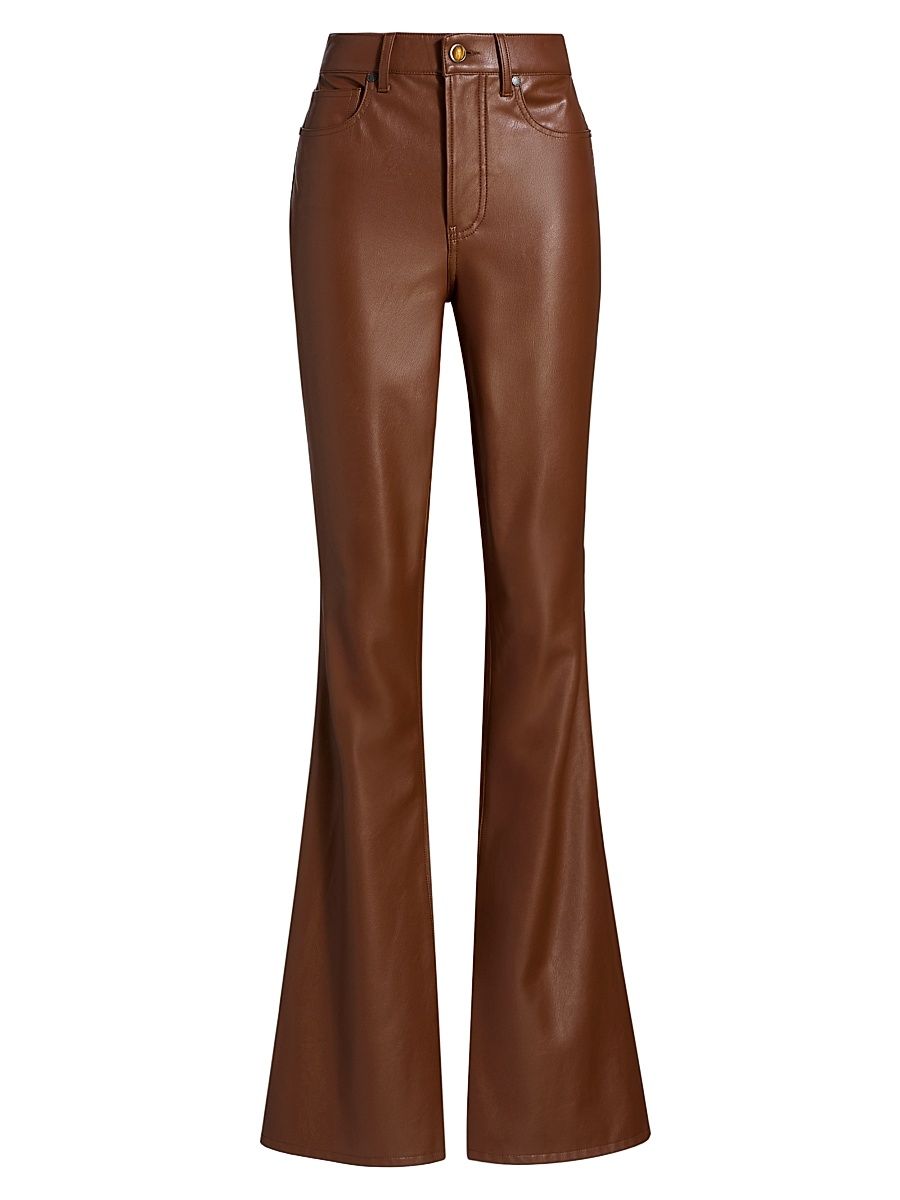 Women's Beverly High-Rise Skinny Flared Pants - Mahogany - Size 31