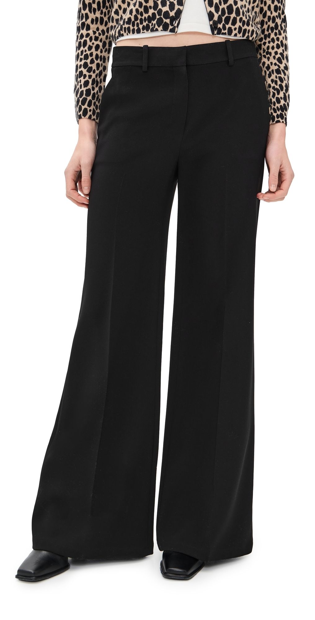 Theory Fluid Flare Pants Black 00