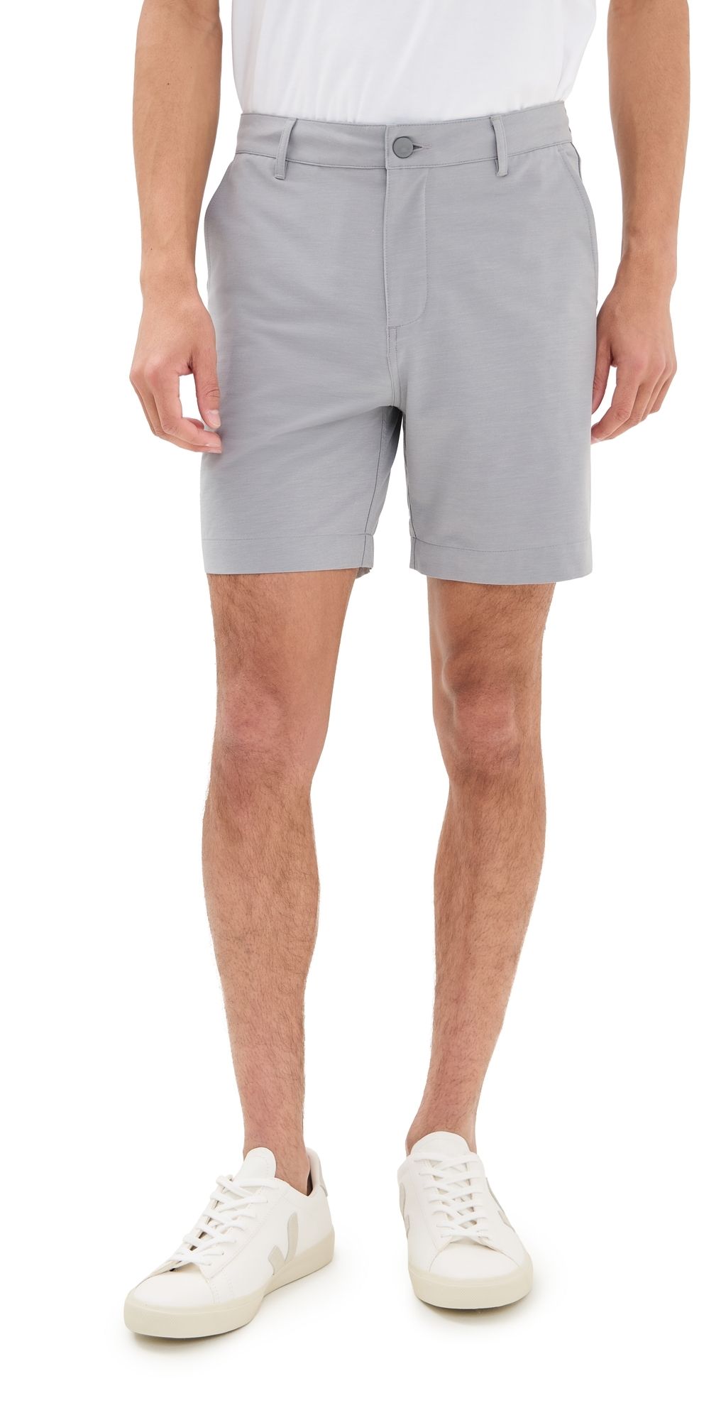 Faherty All Day Shorts 7 Ice Grey 32