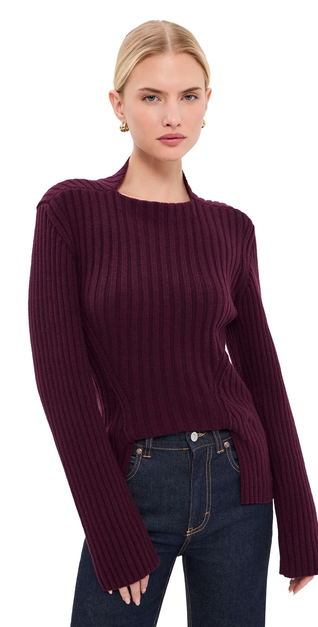 Victoria Beckham Rib Jumper Acai S