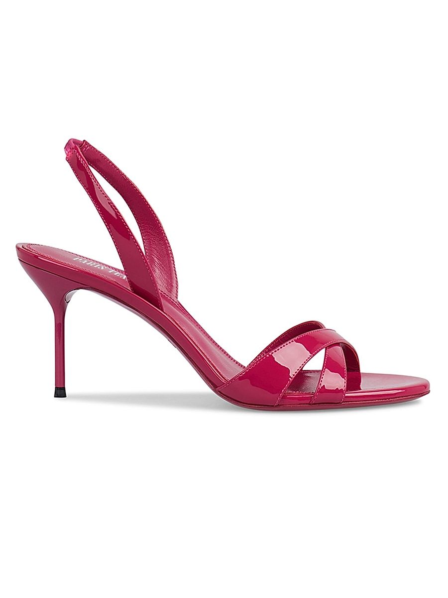 Women's Lidia 70MM Patent Leather Slingback Sandals - Orchid - Size 11