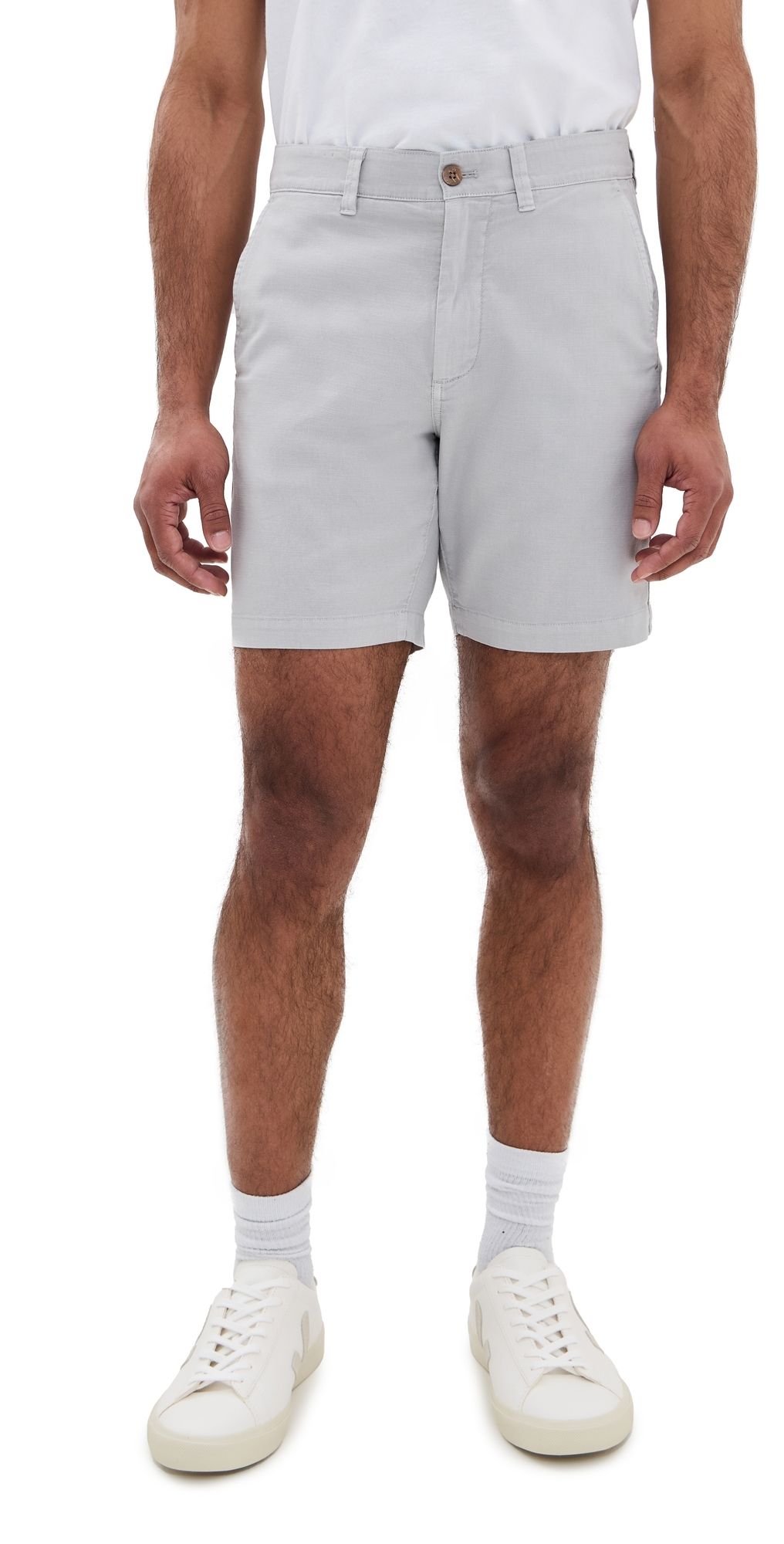 Faherty Essential Chino Shorts 7 Rain Cloud 38