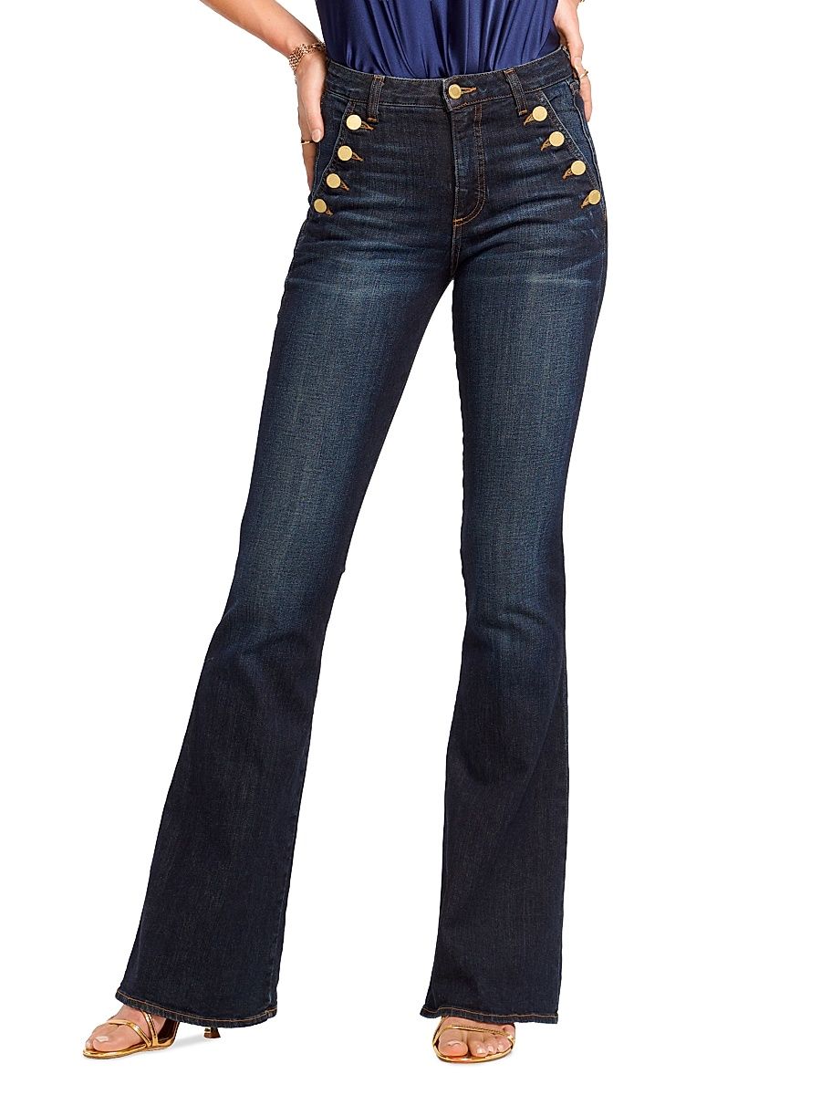 Women's Helena High-Rise Flare Jeans - Dark Rinse - Size 25