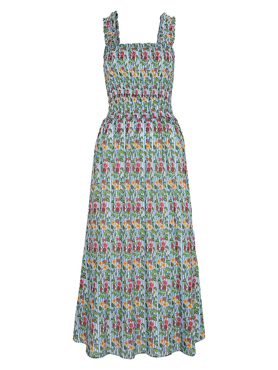 Women's The Azalea Maxi Nap Dress - Geranium Stripe - Size Medium