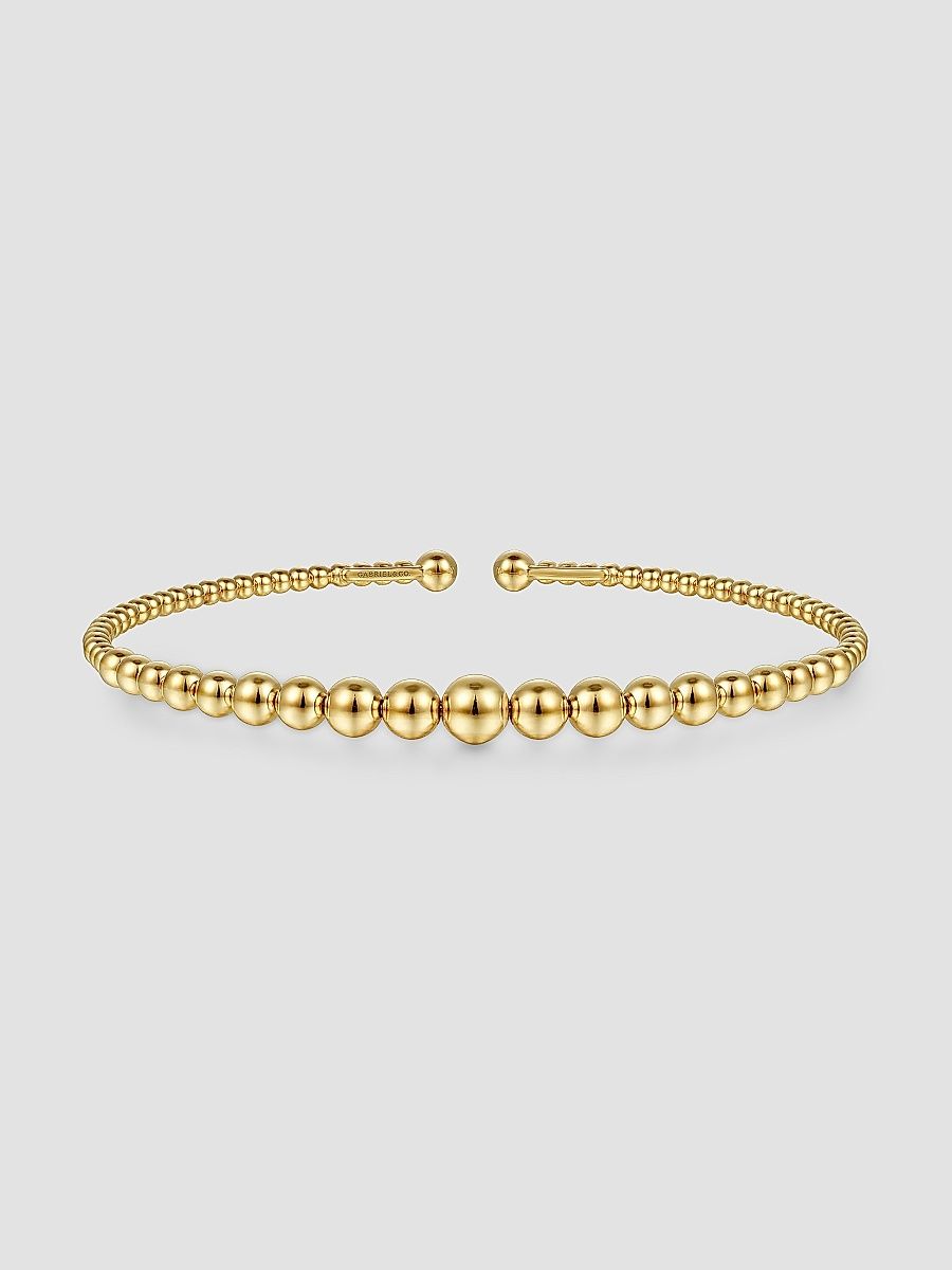 Gabriel & Co Women's Bujukan 14K Yellow Gold Open Bangle - Yellow Gold