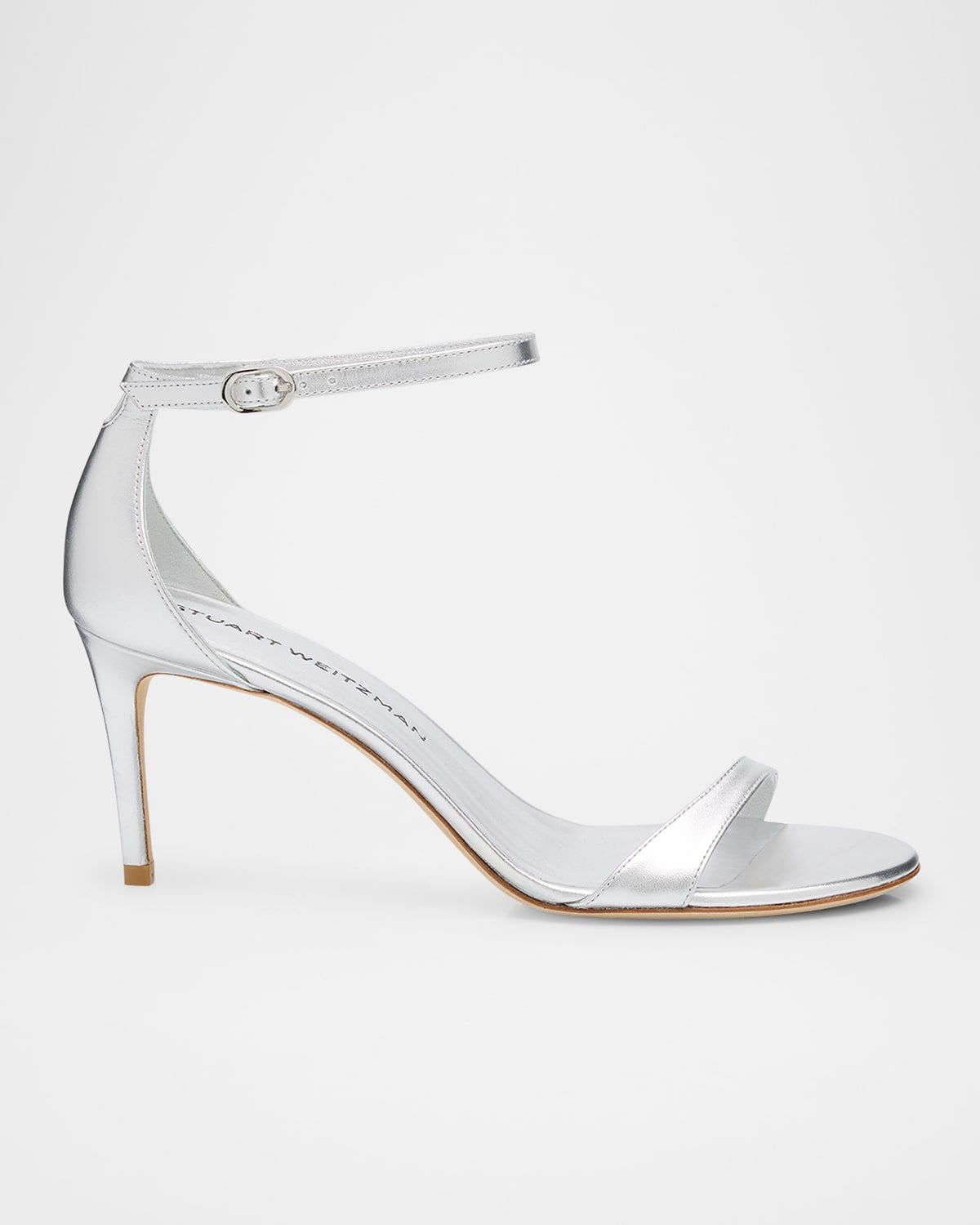 Nudist II Metallic Ankle-Strap Sandals