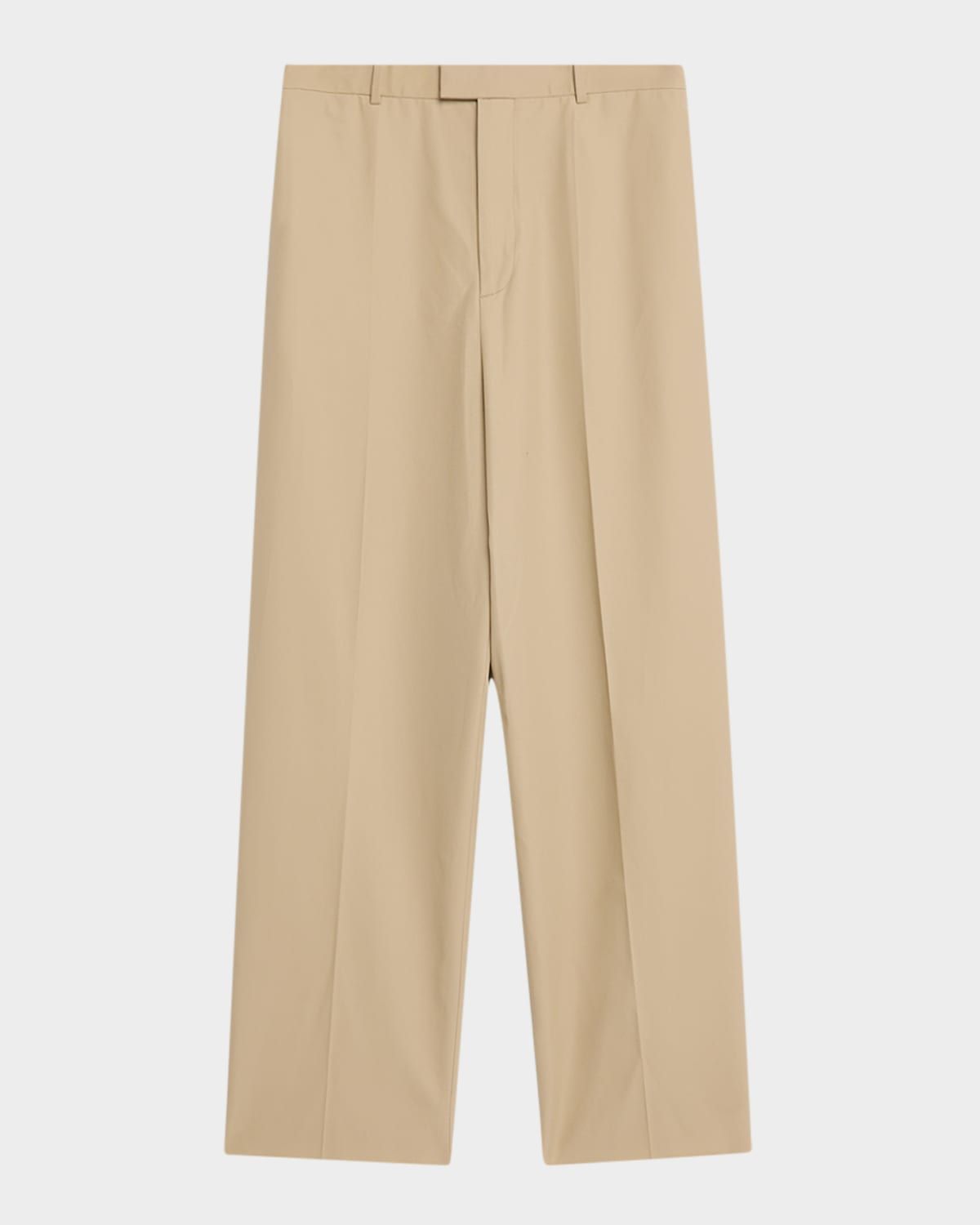 Men & apos;s Cotton Twill Straight-Leg Trousers