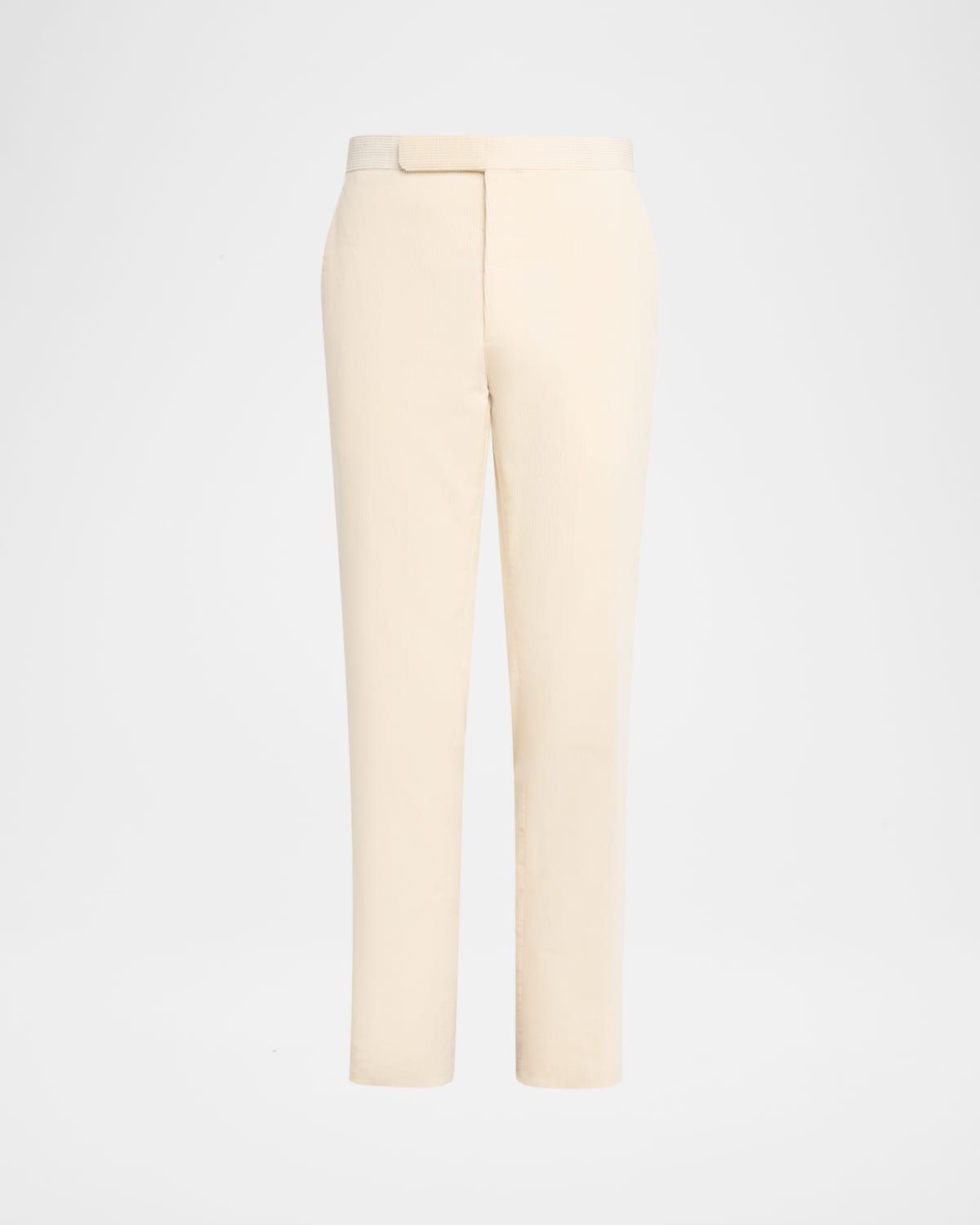 Men & apos;s Waist-Tab Straight Fit Cotton Corduroy Pants