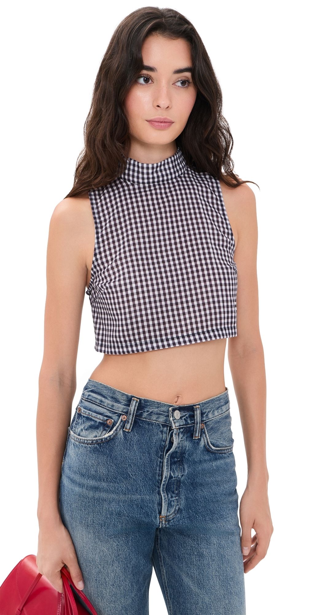 Lioness Marbella Top Midnight Gingham L