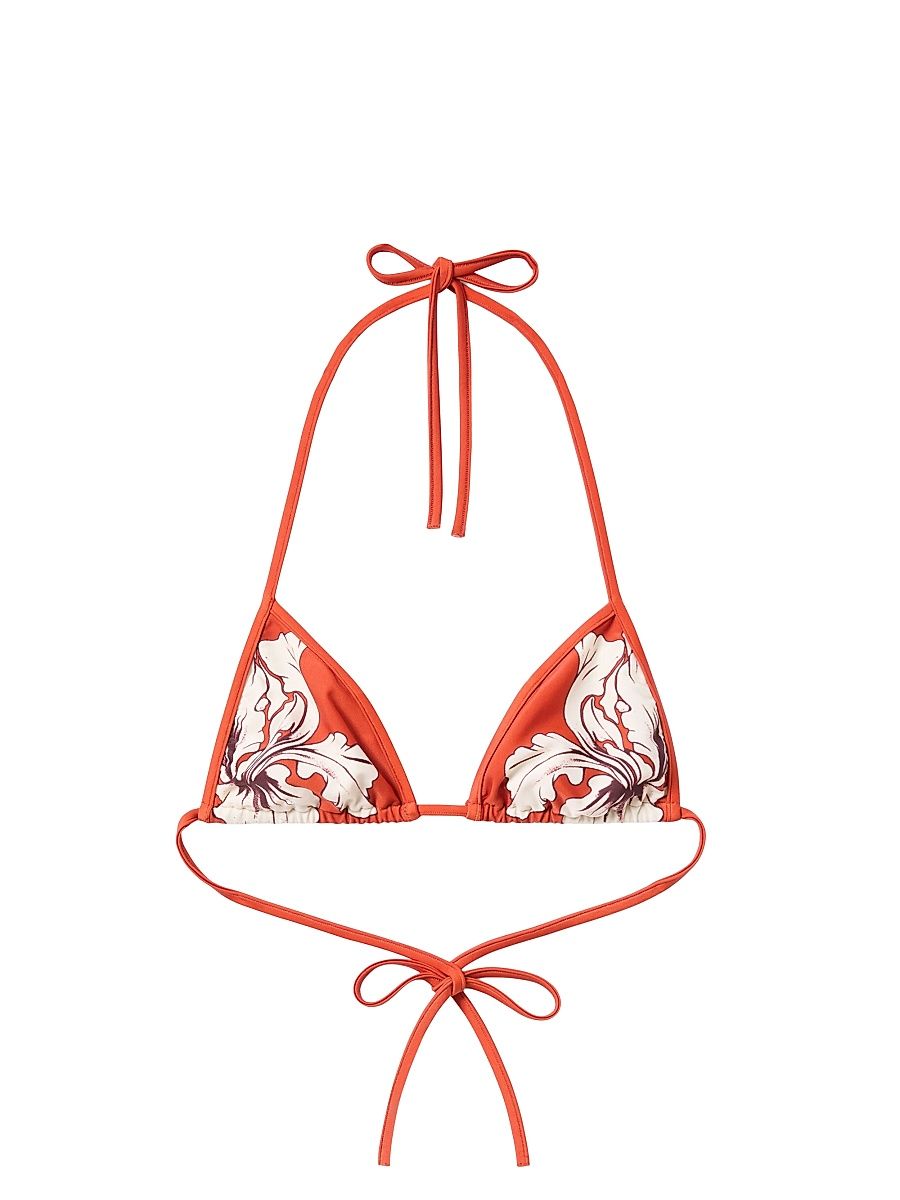 Women's Bikini Top - Dark Orange - Size Small
