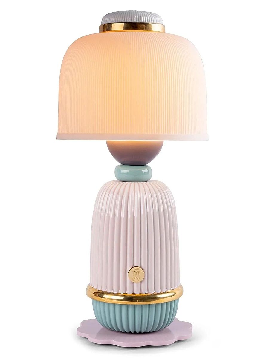 Kokeshi Porcelain Lamp - Pink