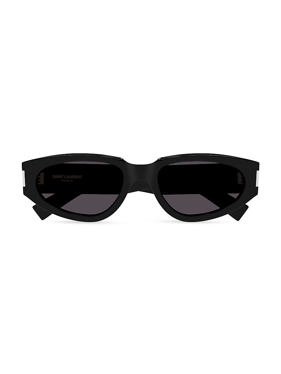 Women's Naked Wirecore Oval Sunglasses - Black
