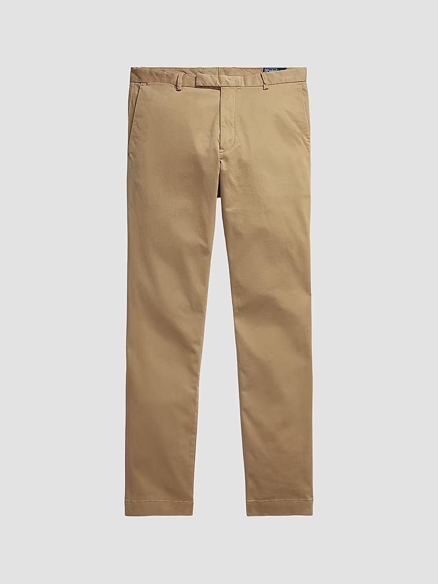 Men's Slim-Fit New England Sateen Chino Pants - Khaki Hill - Size 40