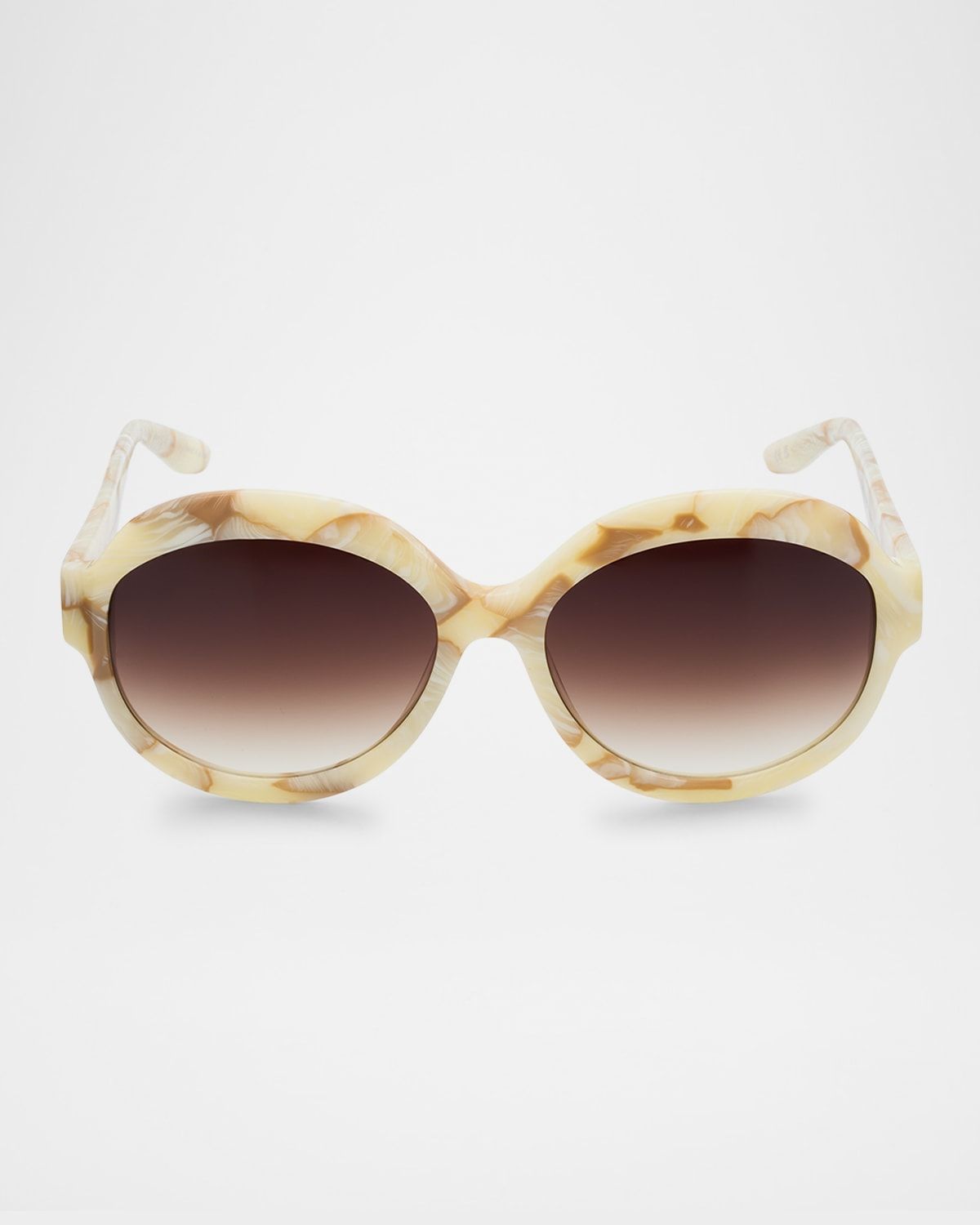 Orleandra Round Acetate Sunglasses