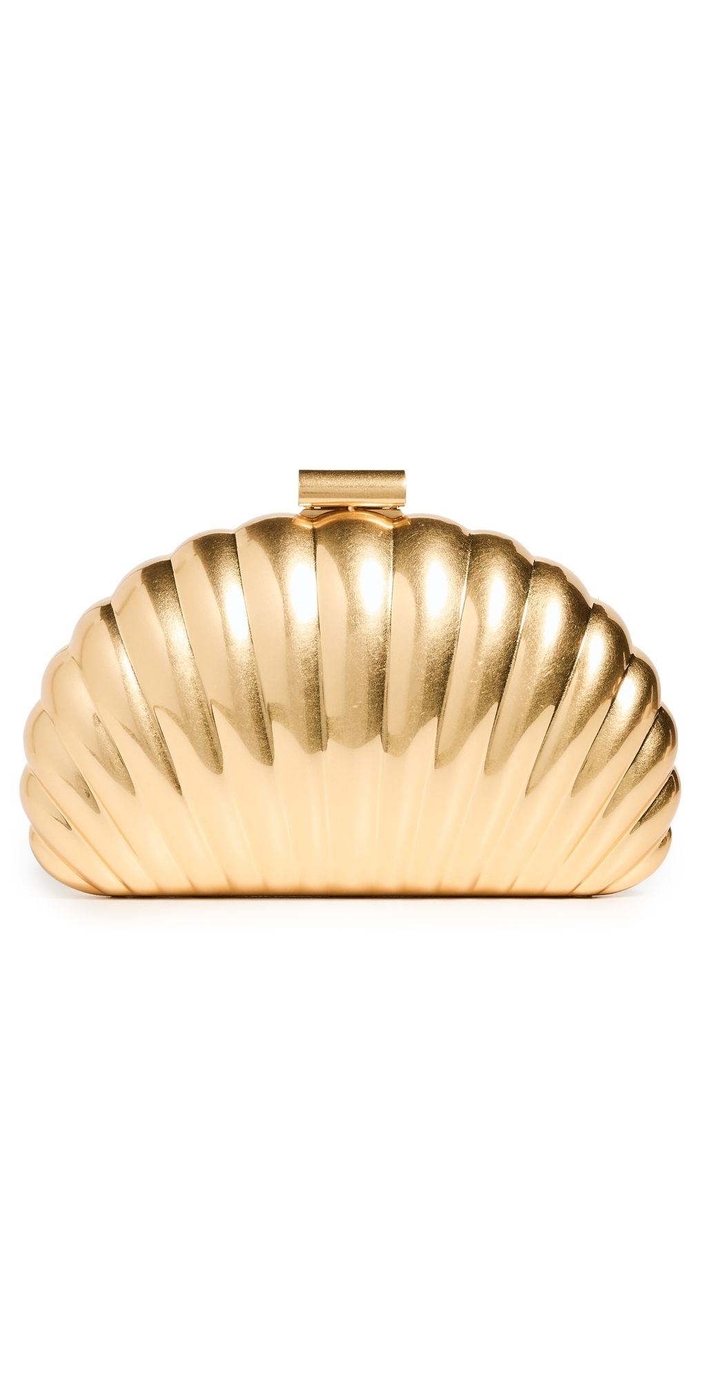 SIMKHAI Monet Shell Clutch Gold One Size
