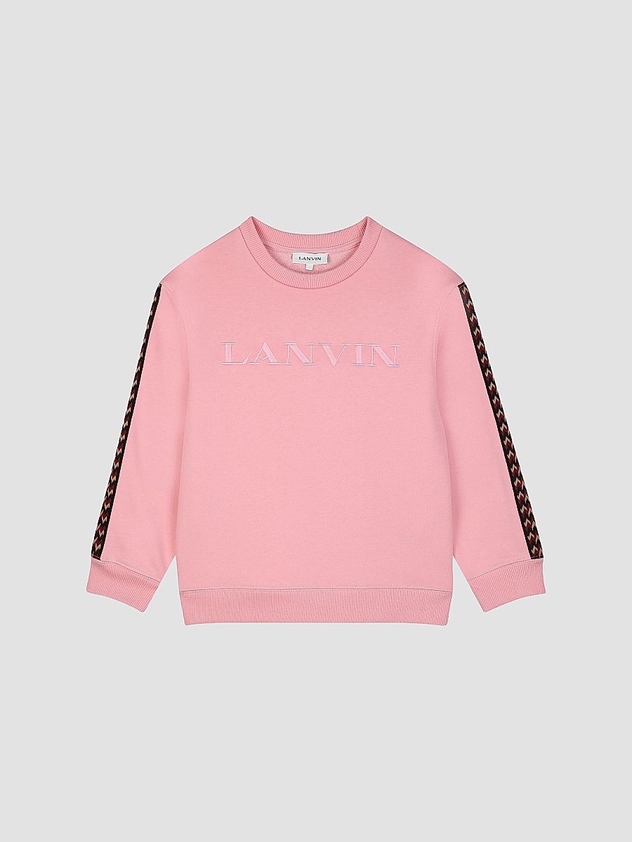 Lanvin Girl's Little Girl's & Girl's Logo Crewneck Sweatshirt - Pink - Size 4