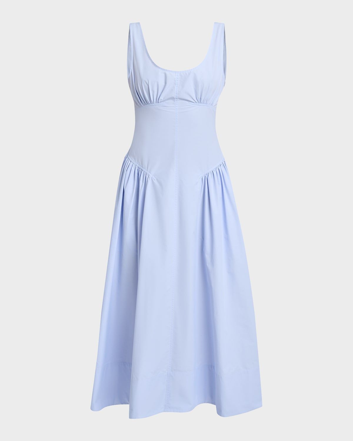 Kendall Drop-Waist Cotton Midi Dress