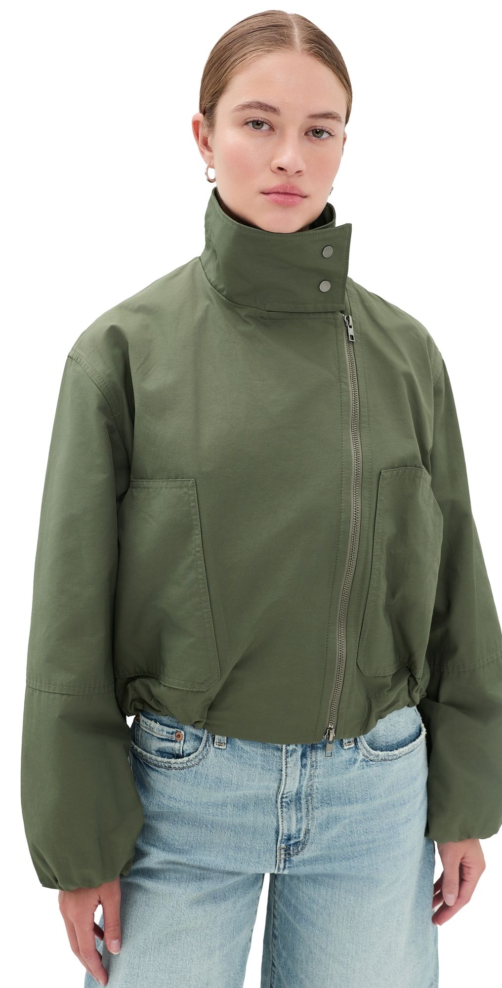 Vince Sculpted Parachute Jacket Pine Grove XS