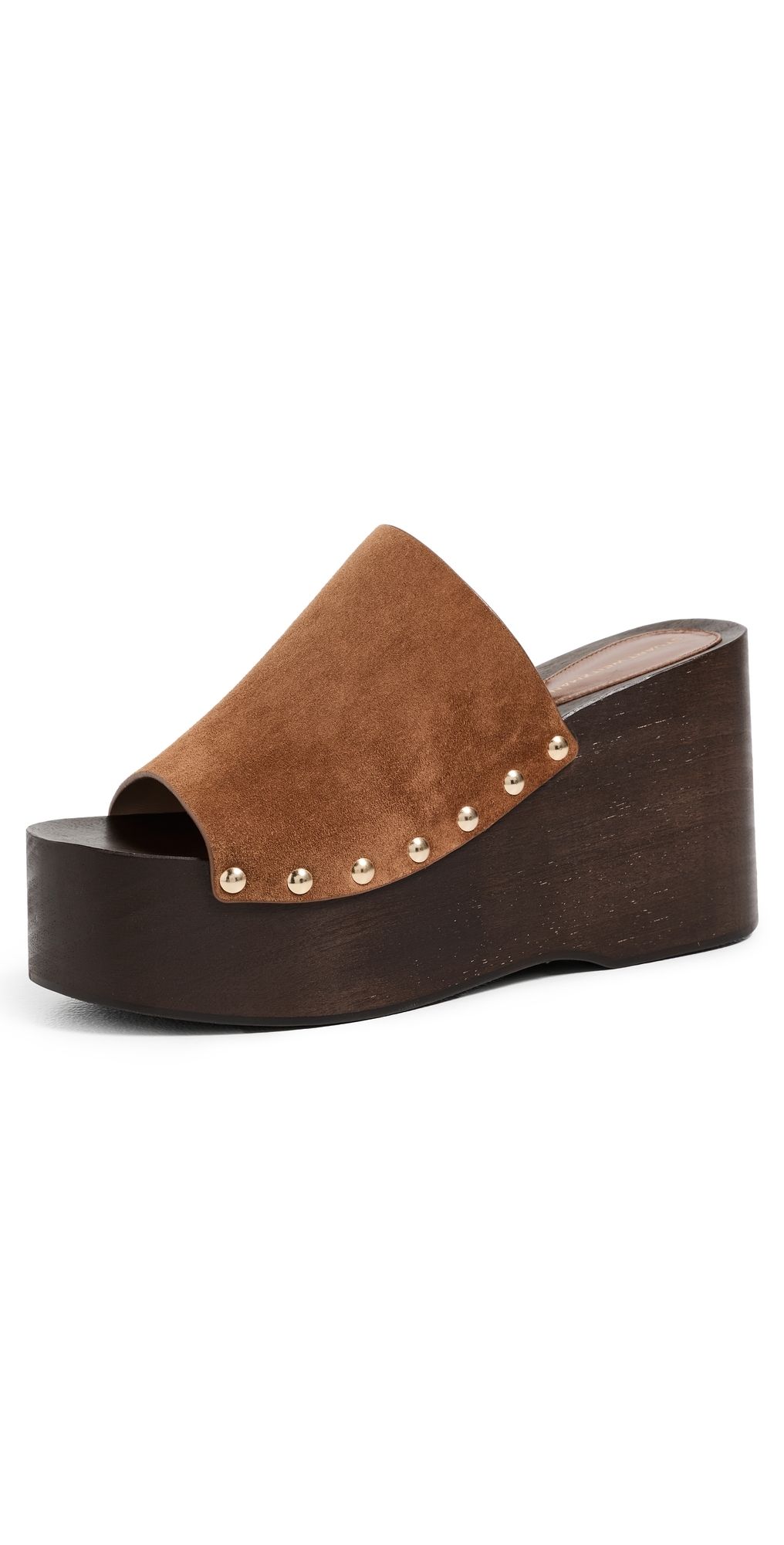 Stuart Weitzman Kate Clog Slides Doe 7.5