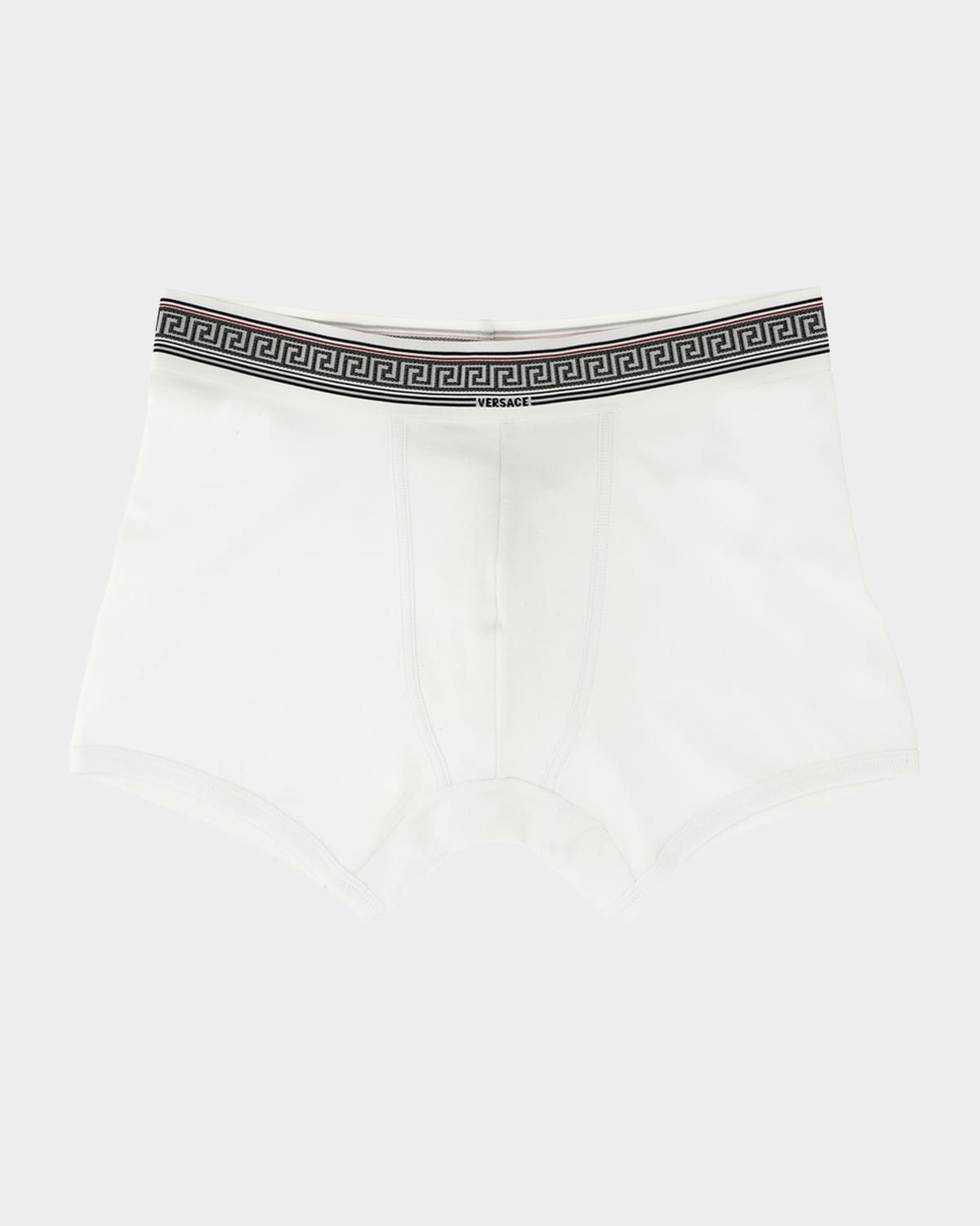 Men & apos;s Greca-Waistband Boxer Briefs
