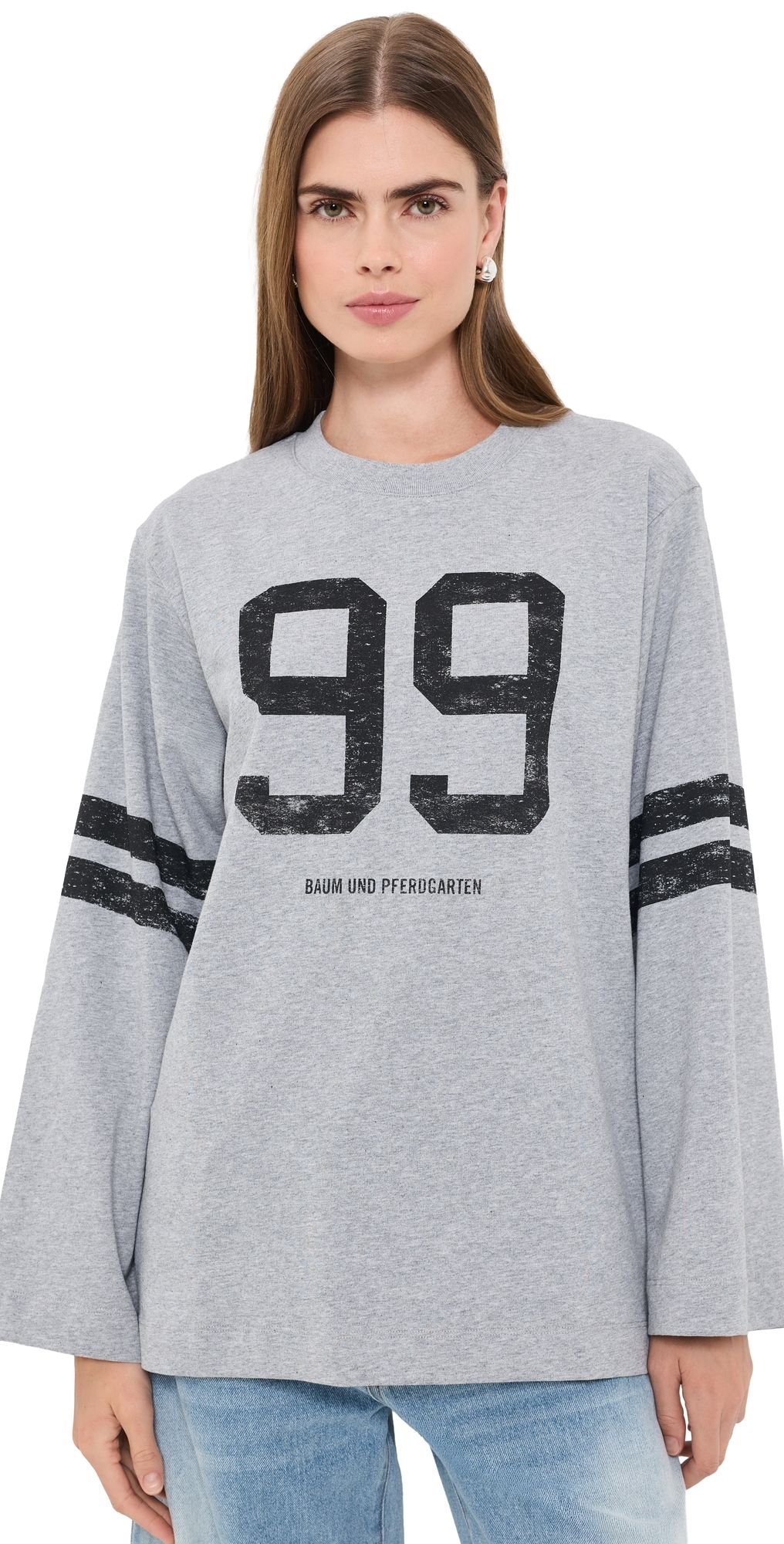 BAUM UND PFERDGARTEN Jeevana Tee Grey Melange 99 XXS