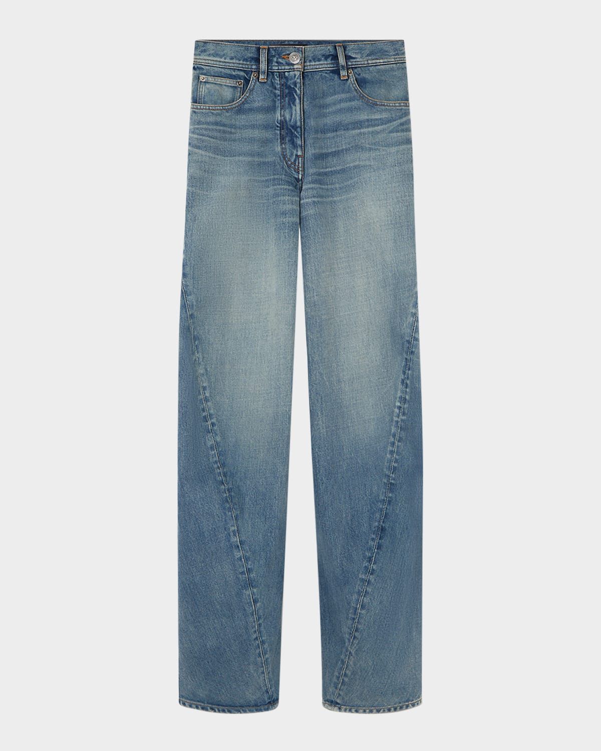 Washed 2000S Straight Leg Jeans