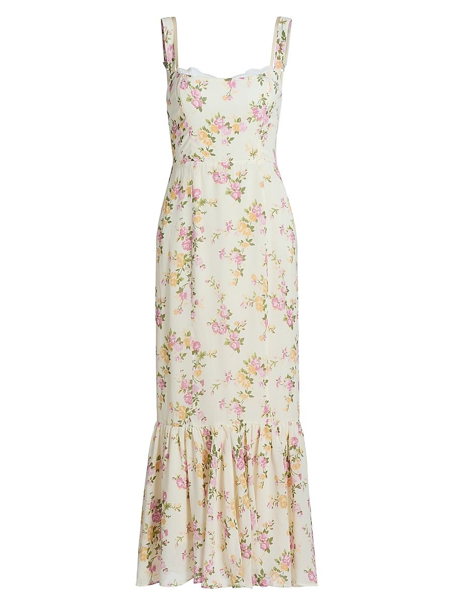 Women's Irisa Floral Flounce Maxi Dress - Posy - Size 0